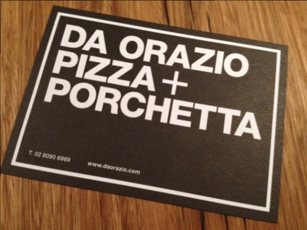 Da Orazio Pizza and Porchetta, Bondi, pizza, pork, review, menu, restaurant, Italian