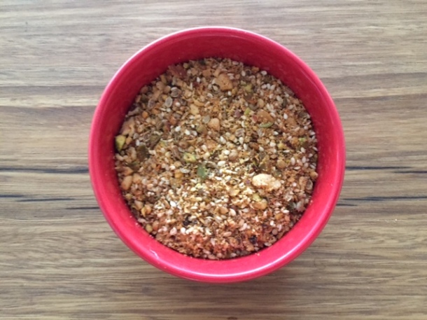 Dukkah with pistachios & macadamia nuts, recipe