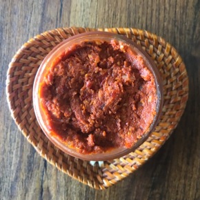 Turkish red pepper paste – biber salçasi